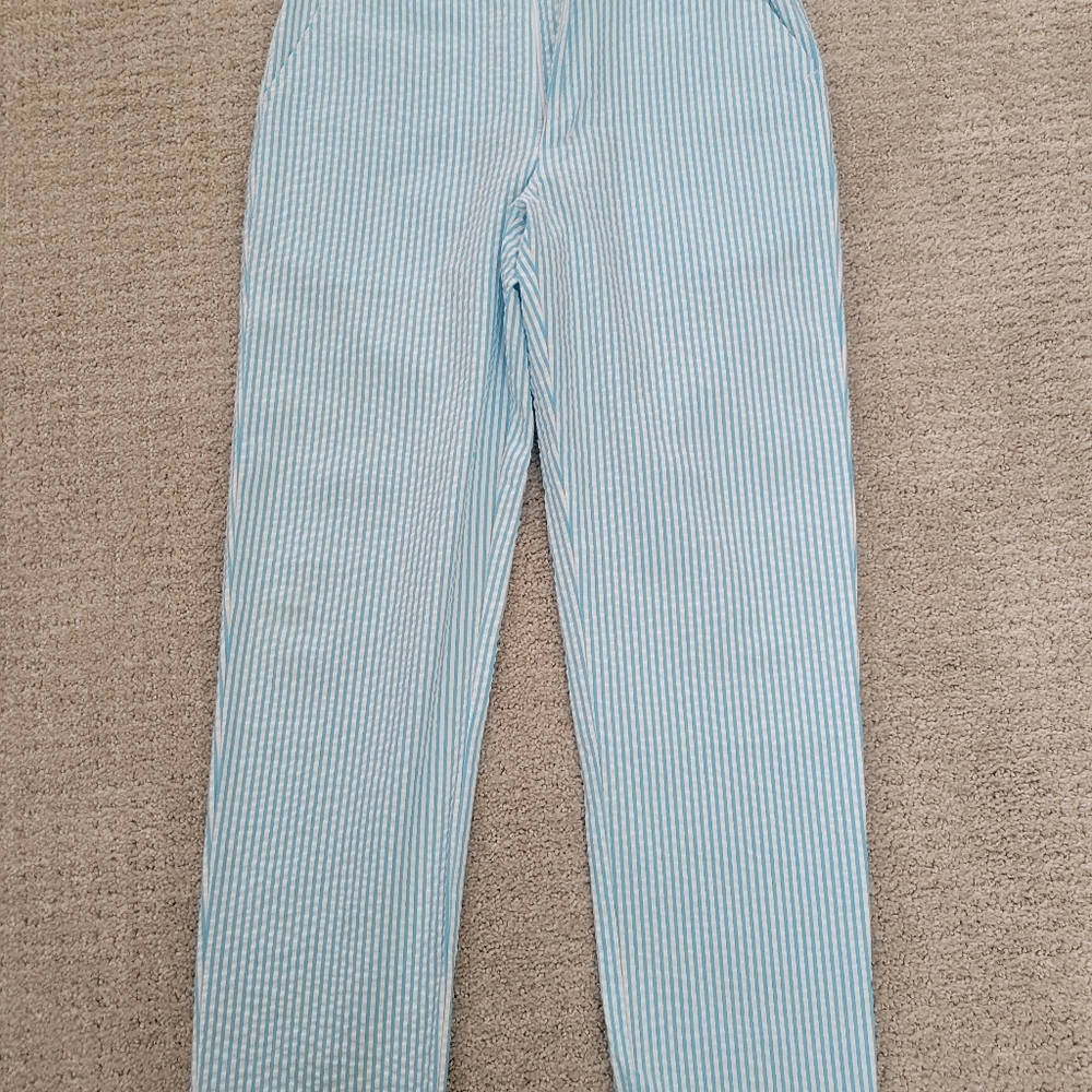 Kids Oscar de la Renta Seersucker Slacks Pants